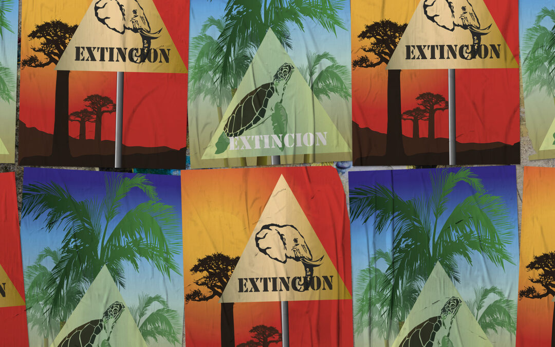 Poster Extincion – Illustrazione digitale