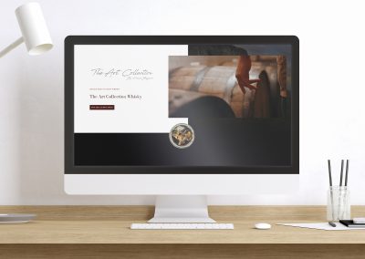 Landing page The Art Collection Whisky